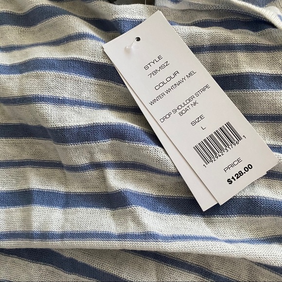 NWT French Connection striped cardigan size L - Picture 5 of 9